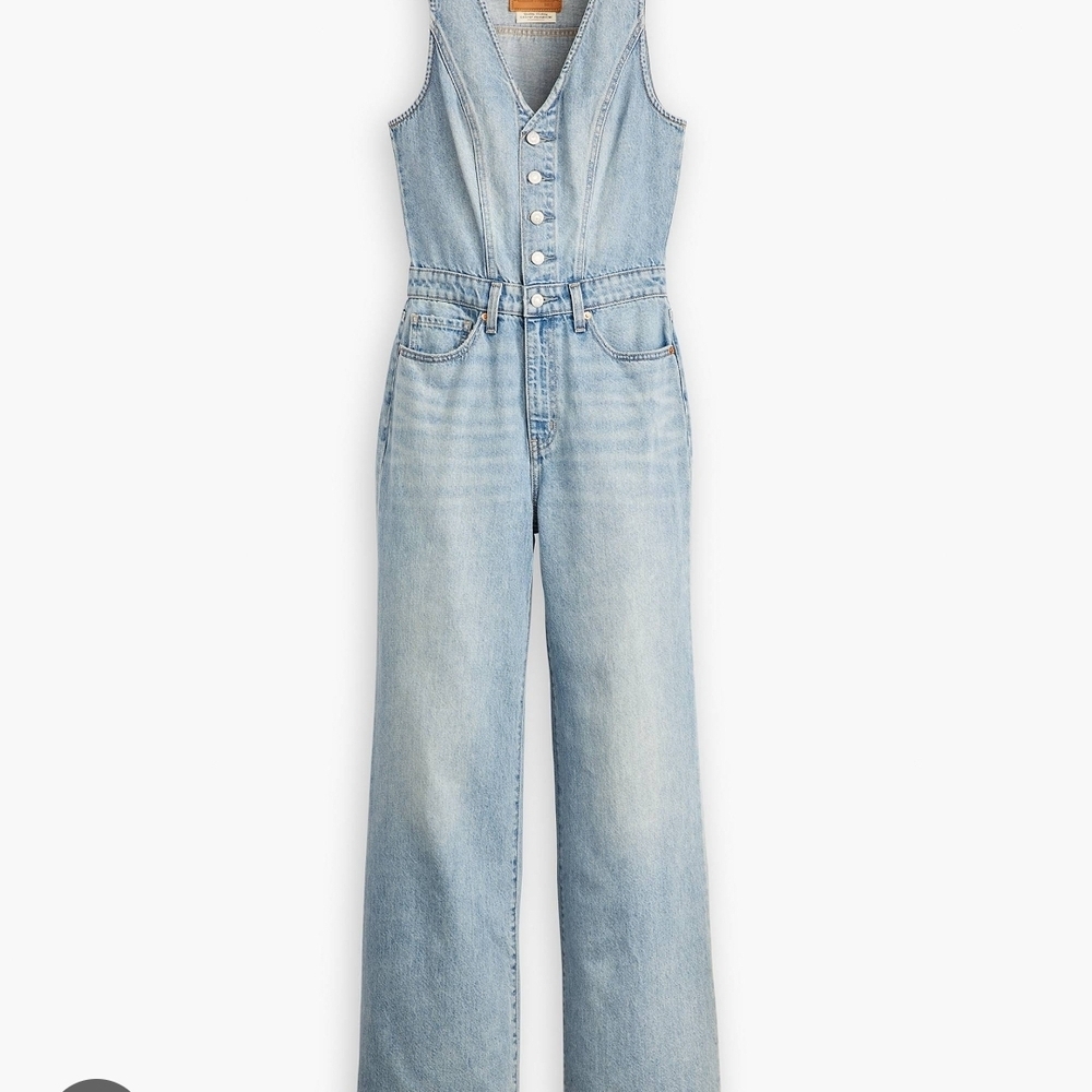 Levi's Women's Light Blue Denim Overalls - Picture 3 of 7